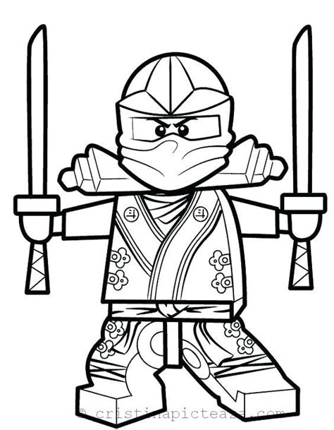 LEGO de colorat - Planse de desen si pictura Lego Ninjago