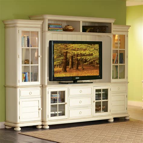 The modern tv wall units have surpassed the ideology of media wall unit being used as television placement unit. Riverside Furniture Placid Cove Entertainment Wall Unit ...