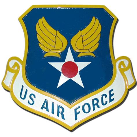 Usaf United States Air Force Headquarters Hq Emblem Wooden Plaque