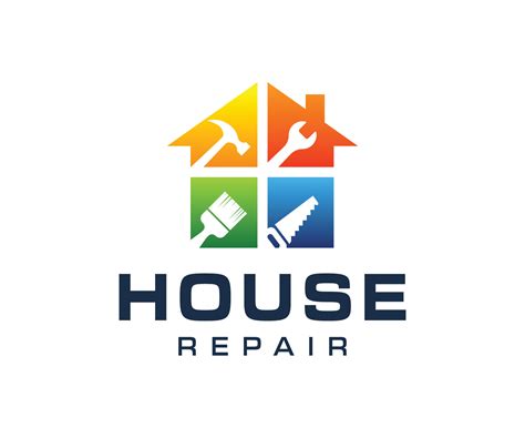 Home Improvement Logo Vector Home Repair Logo 13514941 Vector Art At