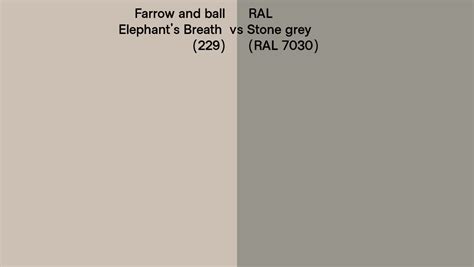 Farrow And Ball Elephant S Breath Vs Ral Stone Grey Ral