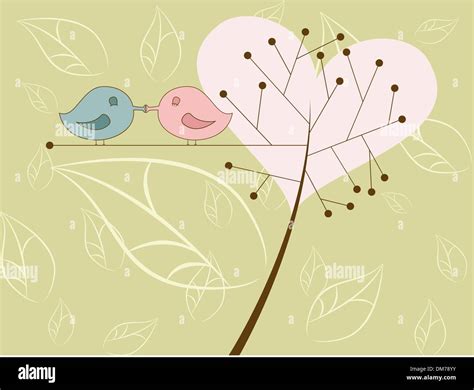 Kissing Bird Illustration Hi Res Stock Photography And Images Alamy