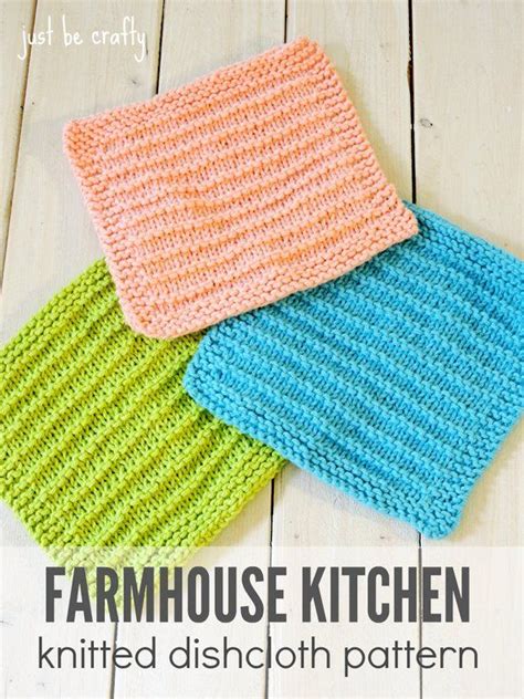 2 creating a diagonal pattern dishcloth. KNITTING PATTERN, Knitted Dishcloth Pattern, Farmhouse ...