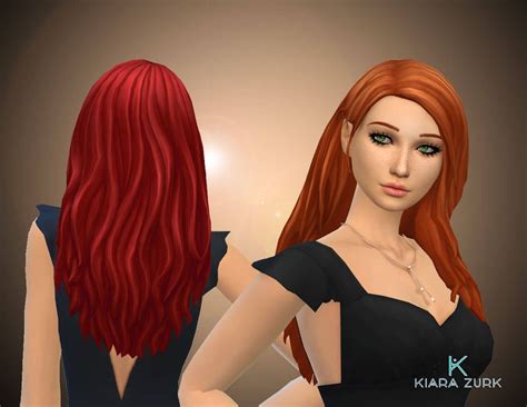 Jessica Hair By Kiarazurk Sims 4 Hairstyle Sims