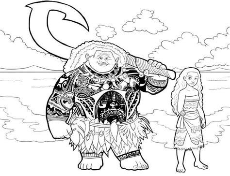 35 Printable Moana Coloring Pages