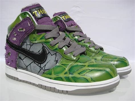 Hulk Nikes Dunks High Top Shoes Camper Green Nike Sb Dunk Skate Shoes