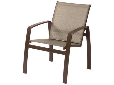 Install aluminum stainless steel clip straps. Suncoast Vision Sling Cast Aluminum Arm Dining Chair | SU7903