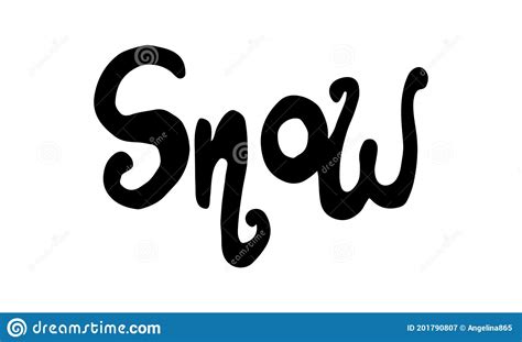 Snow Doodle Illusatration Stock Vector Illustration Of Frozen 201790807