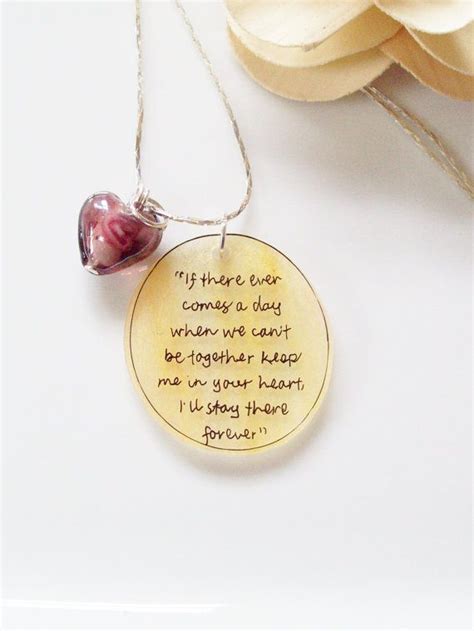 Hello, rabbit, he said, is that you? let's pretend it isn't, said rabbit, and see what happens. Winnie The Pooh Quote Necklace Disney Inspired by ...