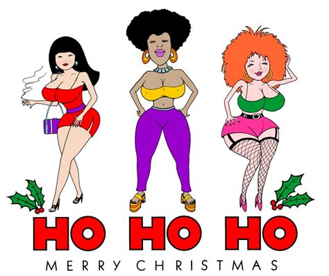 Sexy Christmas Card Girls Women Hookers Sex Cartoon Cartoons By