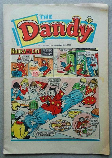 The Dandy 1205dec 26th 1964christmas Number Old Comics Vintage