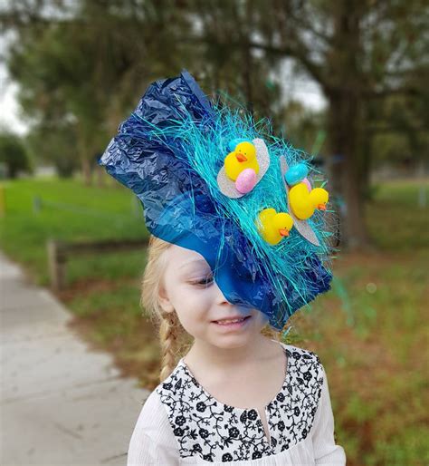 How To Make A Surfing Duck Easter Parade Hat Diy Easter Parade Diy