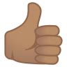 Thumbs Up Medium Skin Tone Icon Noto Emoji People Bodyparts Iconpack