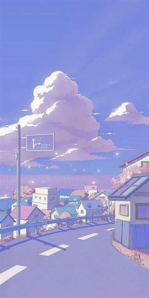 Soft Anime Wallpaper Aesthetic Pemandangan Anime Pemandangan Kota