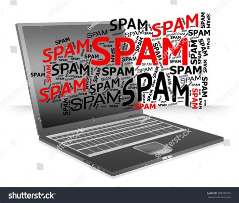 Computer Network Spam Concept Isolated On Stock Illustration 109793972 - Shutterstock