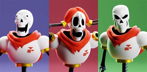 Papyrus - Undertale - Finished Projects - Blender Artists Community