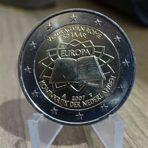 2 Euros Holanda 50 º Aniversário Do Tratado De Roma Fc Parcelamento