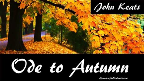 ode to autumn by john keats full audiobook poem greatest audiobooks youtube