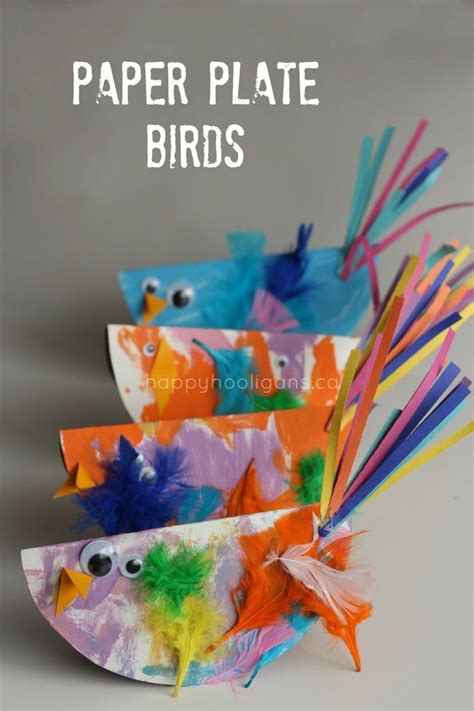 Paper Plate Bird Craft For Kids Easy And So Cute Bird Crafts