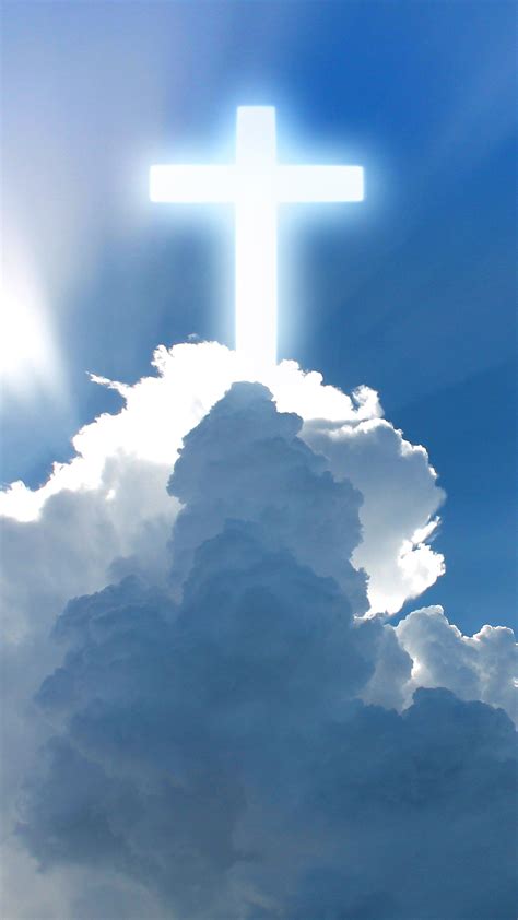 Jesus Christ Cross In The Sky Cloud Wallpaper