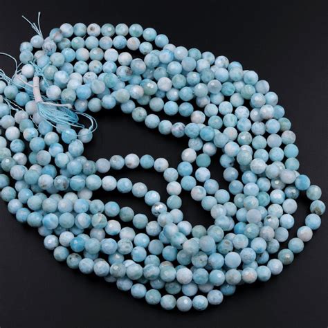 Natural Larimar 6mm 8mm 10mm Round Beads High Quality Micro Etsy