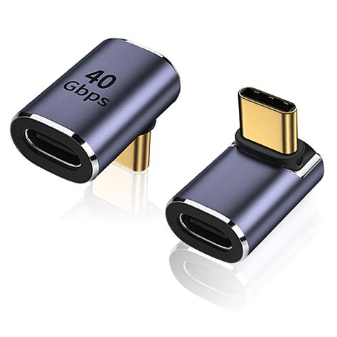 Buy Areme 90 Degree Usb C Male To Female Adapter 2 Pack Right Angle
