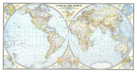 World Wall Map 1943 By National Geographic Shop Mapworld