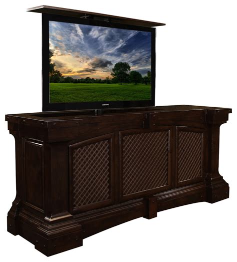 Custom Designer Tv Lift Furniture Cabinets Us Made By Cabinet Tronix