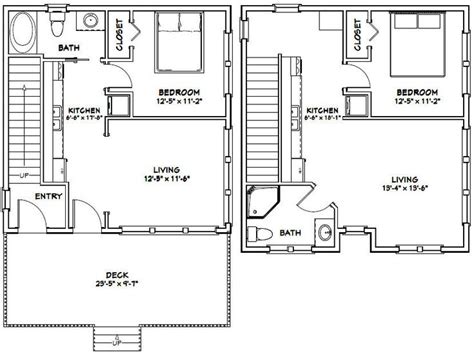 24x24 Cabin Floor Plans With Loft Floorplansclick