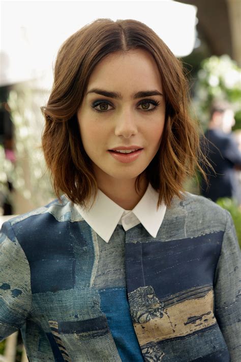 Lily Collins Women Brunette Brown Eyes Wallpapers Hd Desktop And