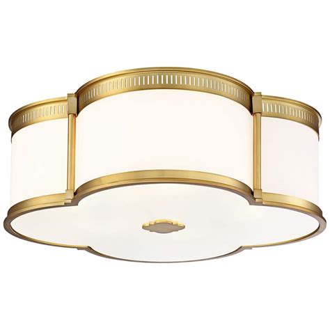 They formulate a unique lighting solution that is ideal for cove, generic or directional lighting purposes. Flush Mount 22" Wide Liberty Gold LED Ceiling Light ...