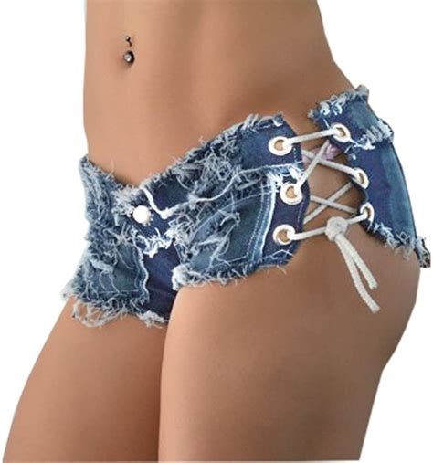 Yollmart Women Sexy Cut Off Low Waist Denim Jeans Shorts Mini Hot Pants Berkeley Technology