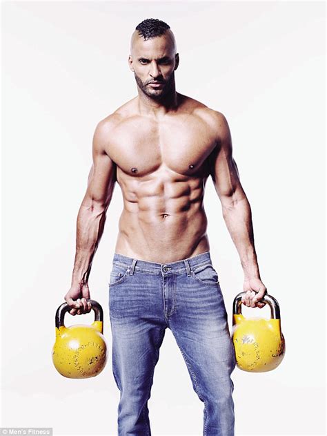 Topless Ricky Whittle Displays His Physique Daily Mail Online