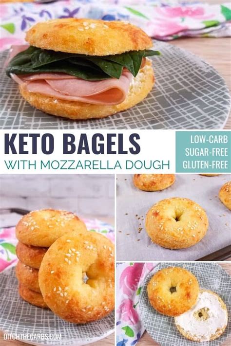 Pile on the toppings… this crust crisps to the hilt! Keto Mozzarella Dough Bagels + VIDEO - only 2.4g net carbs ...