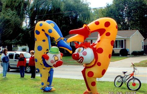 Clown Inflatable Costume Upside Down Fabulous Inflatables