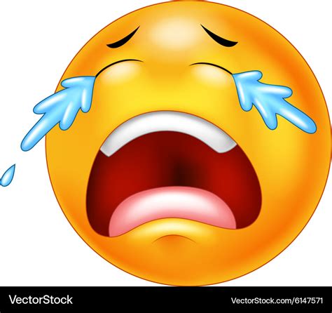 Sad Crying Emoji Emoticon A Sad Crying Emoji Emoticon Smiley Face
