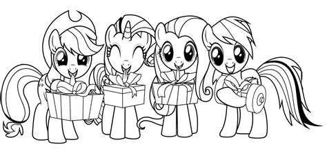 My little pony coloring pages is a coloring page which has some characters of pony. My little pony christmas coloring pages to download and ...