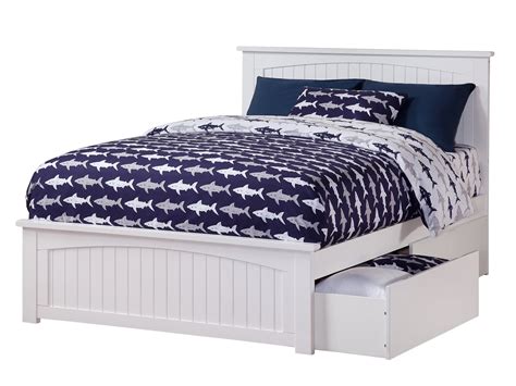 Atlantic Furniture Nantucket Platform Bed With Matching Foot Board With