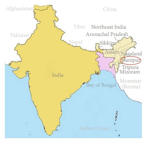 Location Of India On World Map Download Scientific Diagram