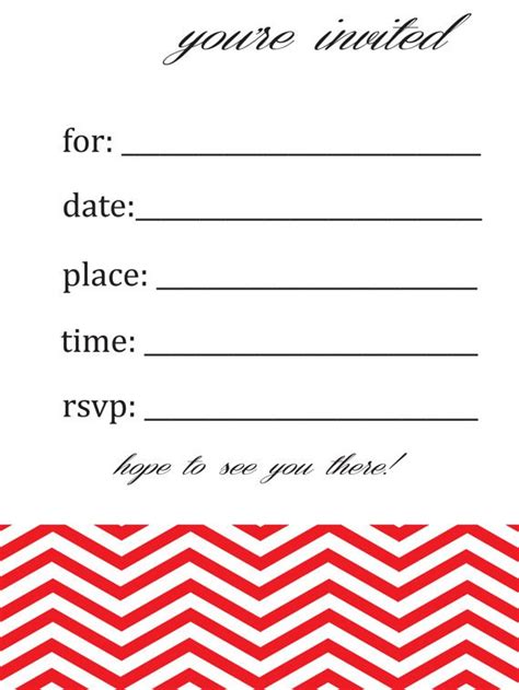 Blank Birthday Invitations Invitation Design Blog