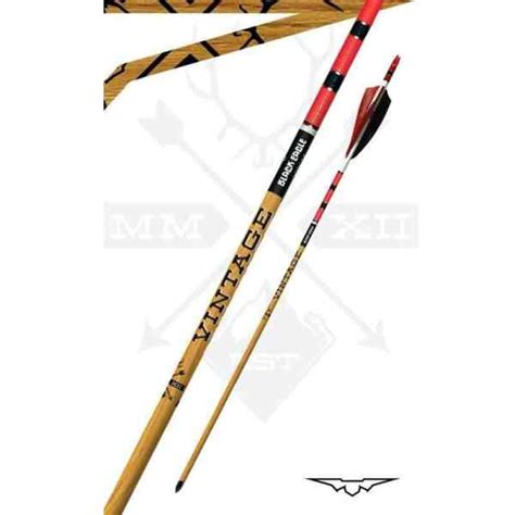 Black Eagle Vintage Crested Traditional Carbon Arrow Id 244up To 34