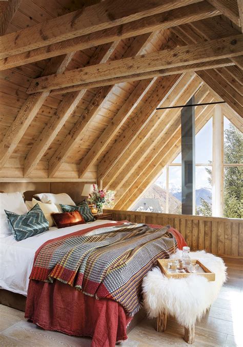 Log cabin bedroom ideas cabin interior design cabin. Charming rustic cabin for winter getaways in the Pyrenees ...