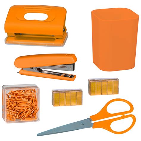 Desktop Stationery Set Orange Stationery Bandm