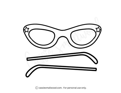 12 Glasses Templates Sunglasses And Eyeglasses Cassie Smallwood