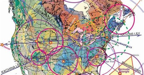 Magnetic Ley Lines In America Geology Patterns North America For