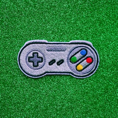 Controller Nintendo Throwback Embroidered Iron On Nes Patch Etsy