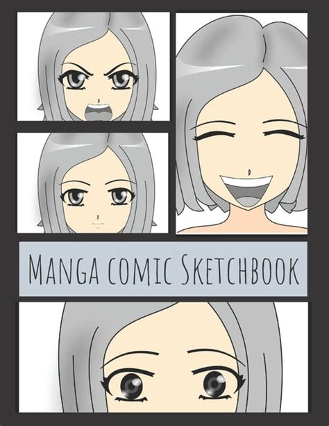 Manga Comic Large Sketchbook For Creating Your Own Anime Comics