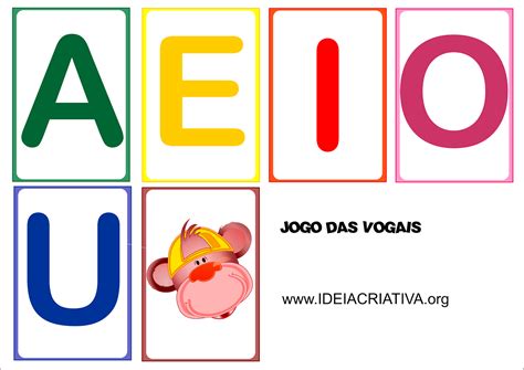 Jogo Das Vogais Mico Ideia Criativa Gi Carvalho Educação Infantil