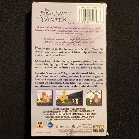 An Backside Cover Of The First Snow Of Winter Us Version Graham