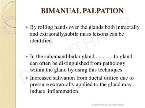 Submandibular Salivary Gland Dr Chithra